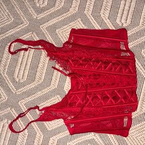Victoria's Secret Red Lace Bra